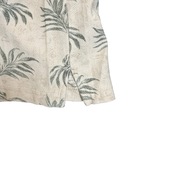 Men's Cream and Green Patterned Polo Shirt Size L - Picture 6 of 7